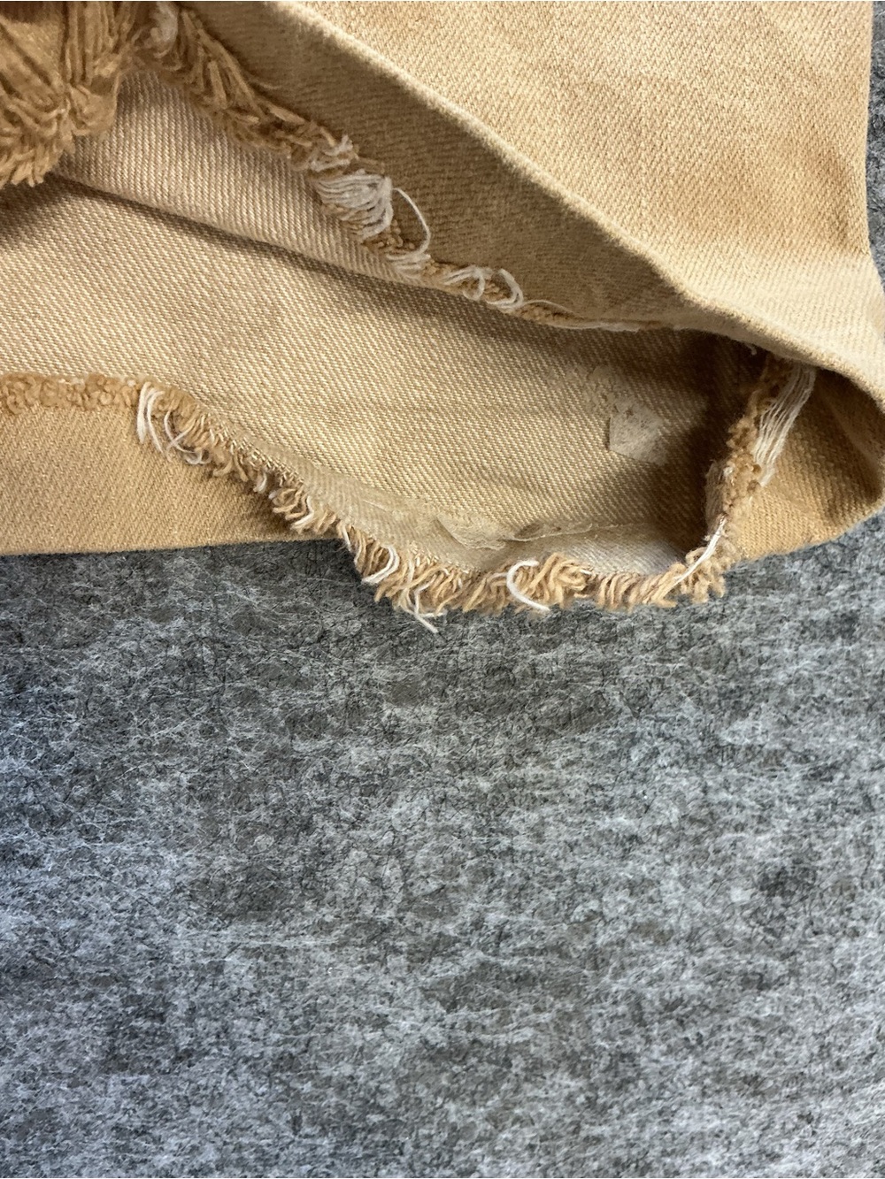 Ralph Lauren Tan Flare Jeans with Brown Floral Details Size 10 - Picture 3 of 4